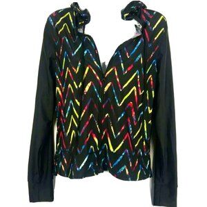 Athleisure Light Hooded Jacket Size Large Rue Sport Black Layer